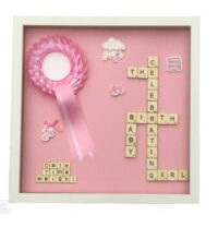 Scrabble letter gifts baby girl